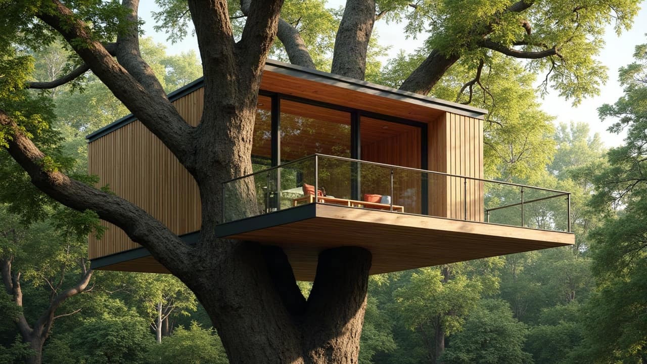 Vivre toute l'année dans une cabane perchée : isolation et chauffage